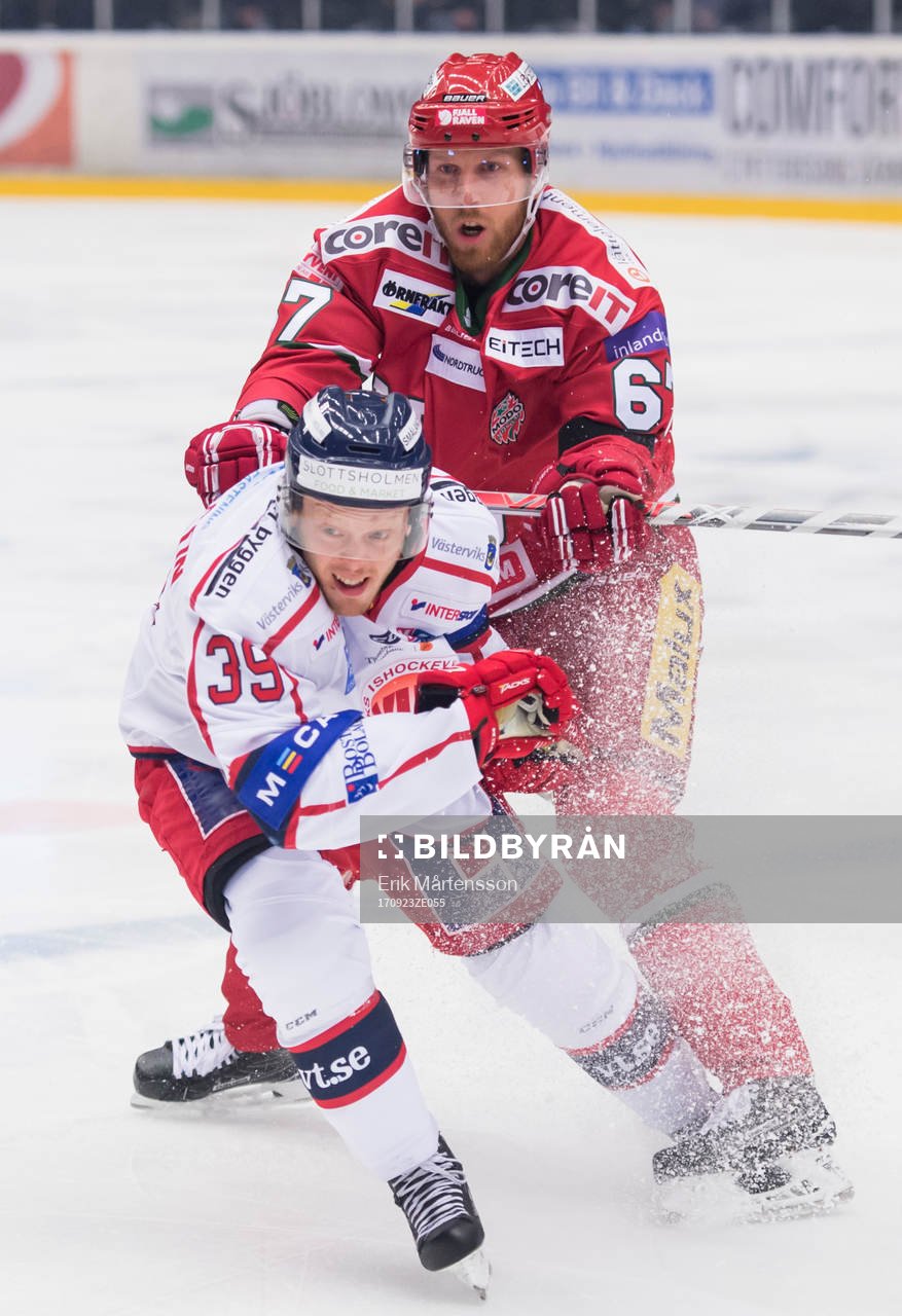 Västerviks Pierre Gustavsson och Modos Tobias Ericsson