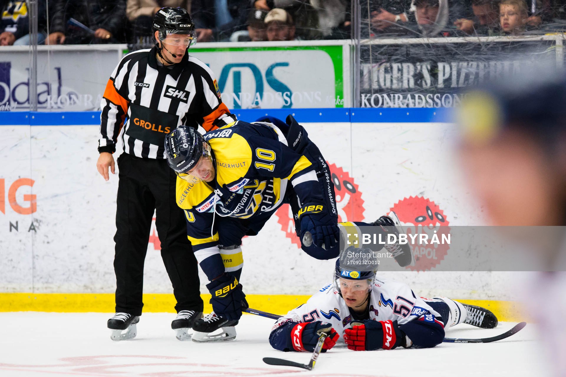 s Martin Thörnberg mot Linköpings Kristian Näkyvä