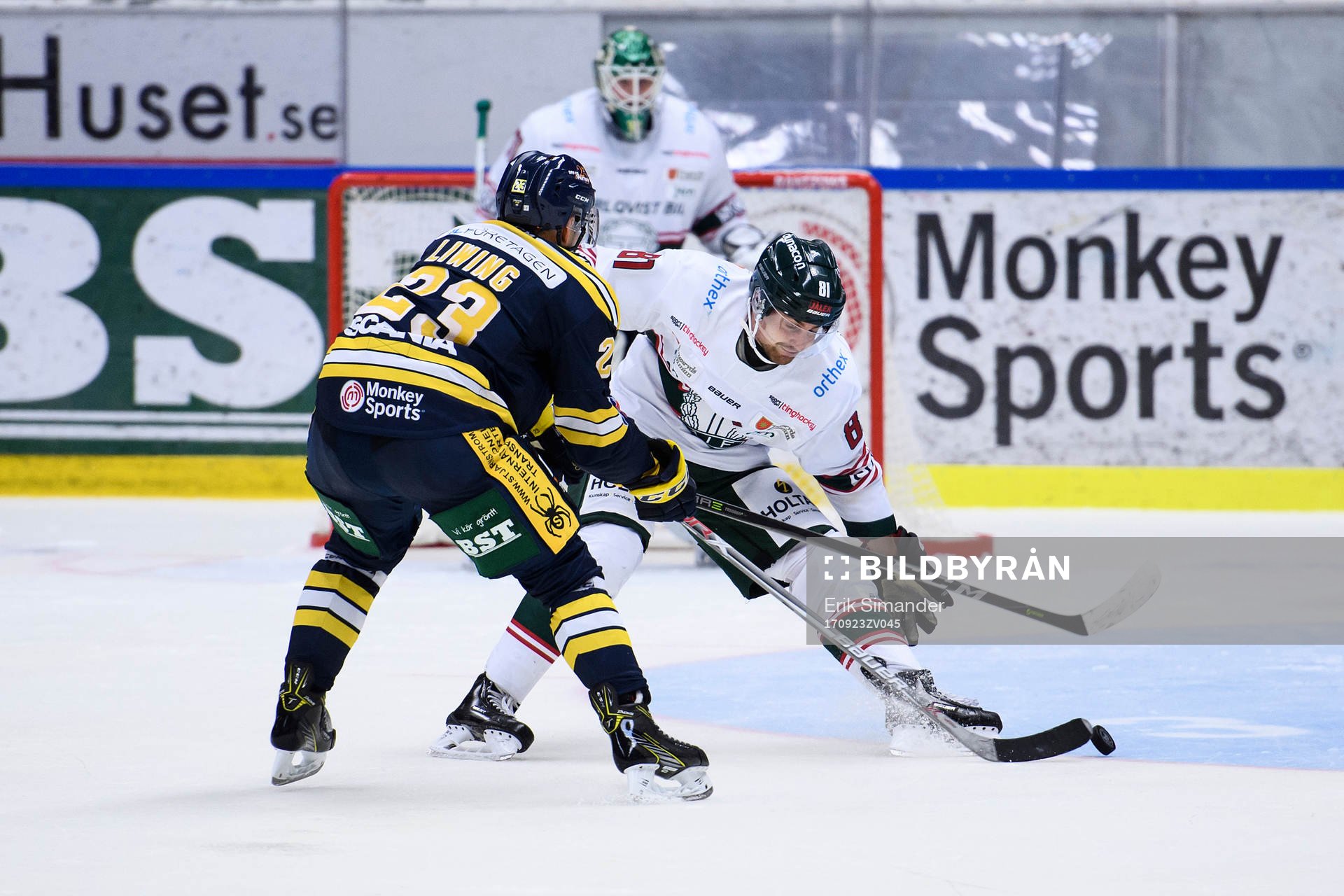 Södertäljes Jonas Liwing och Tingsryds Filip Owesson