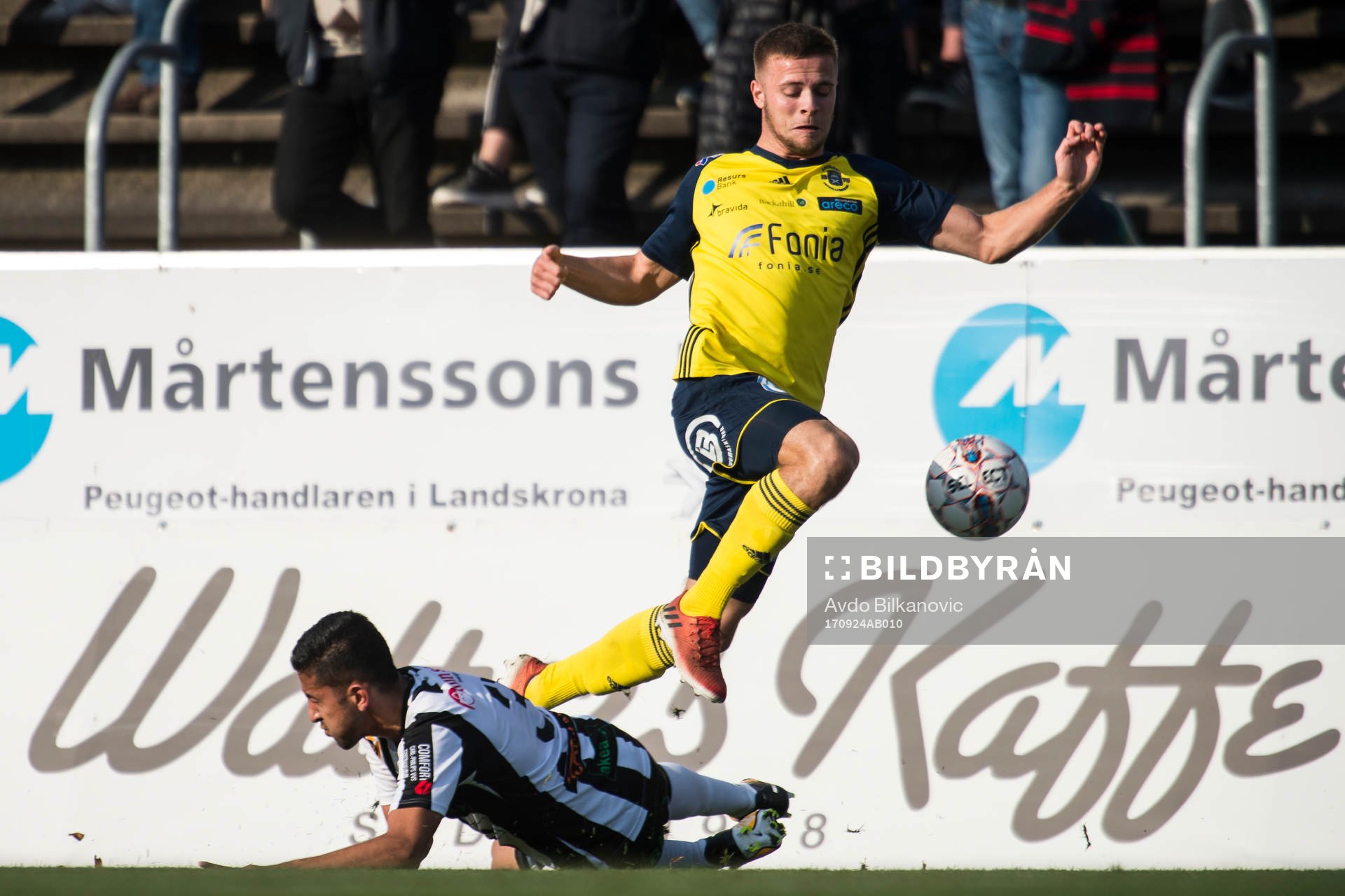 Landskronas Saber Azizi och Ängelholms Oscar Zachrison