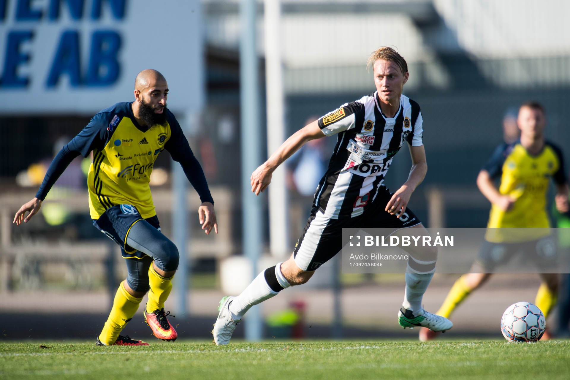 Landskronas Måns Ekvall och Ängelholms Akram Mansour