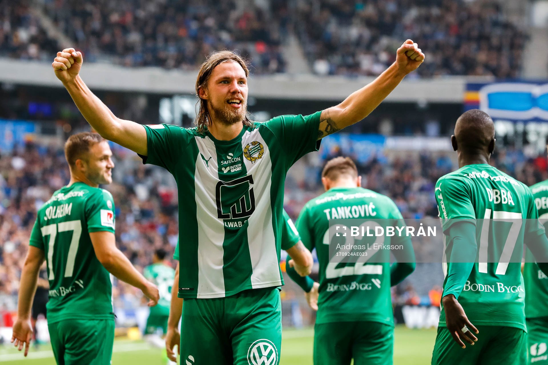 Hammarbys Björn Paulsen jublar