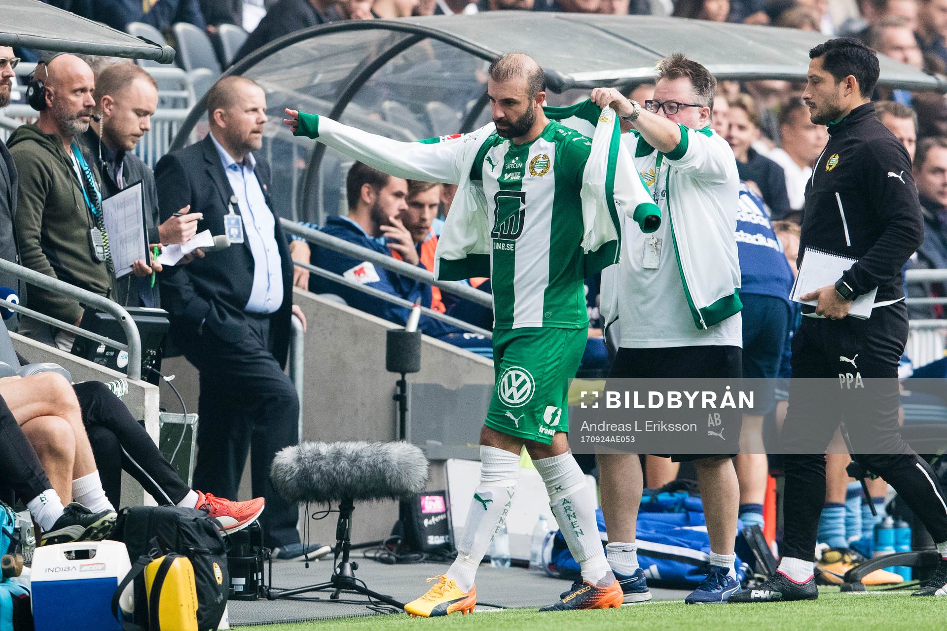 Hammarbys Kennedy Bakircioglu blir utbytt