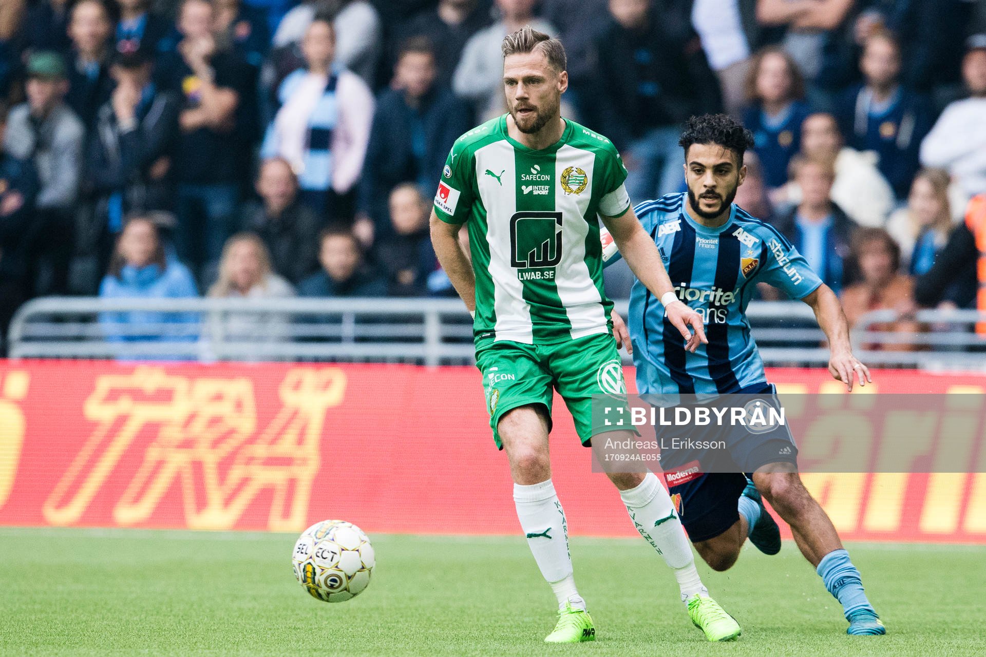 Hammarbys Arnór Smárason och Djurgårdens Othman El Kabir