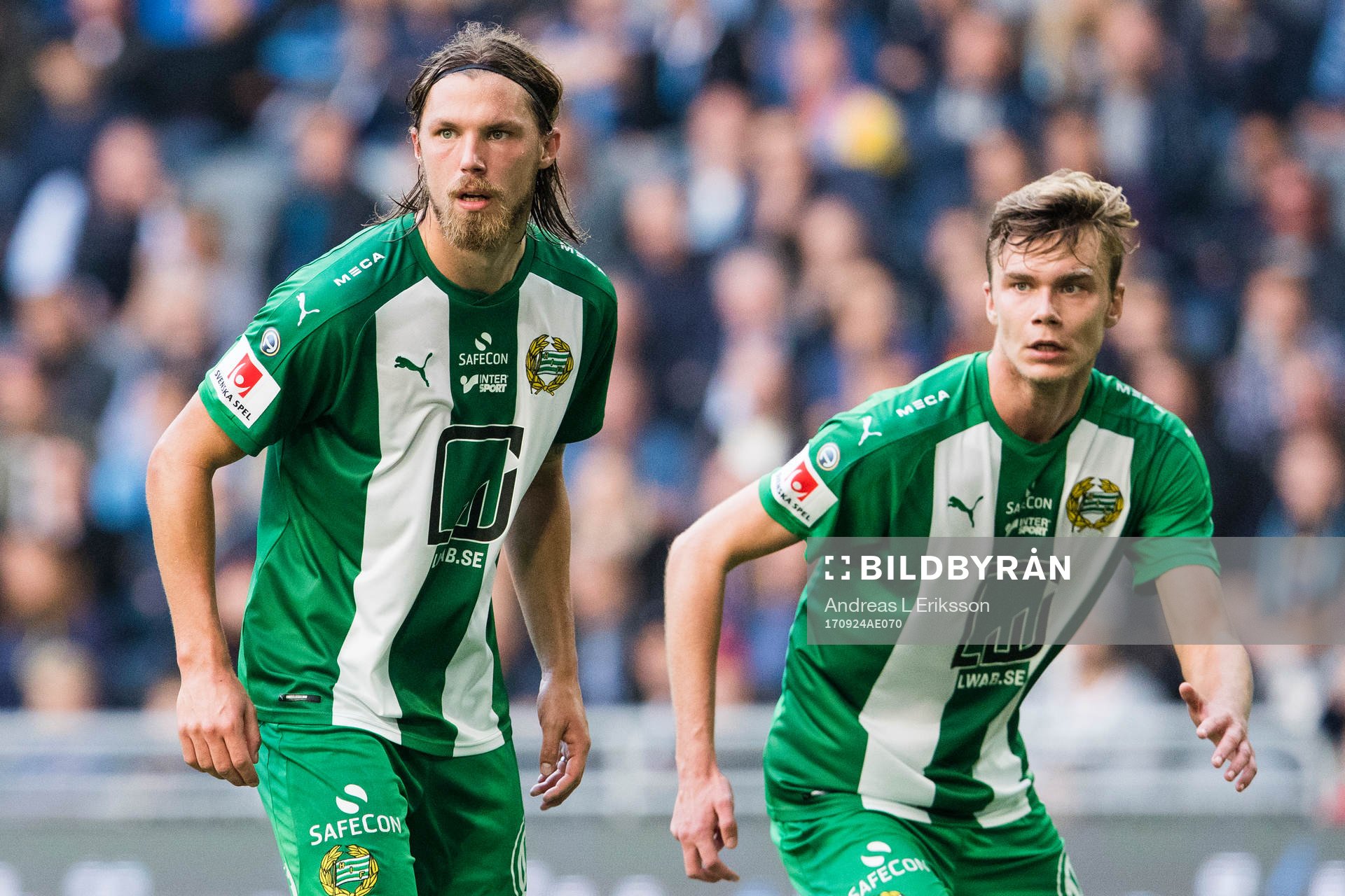 Hammarbys Björn Paulsen och Marcus Degerlund