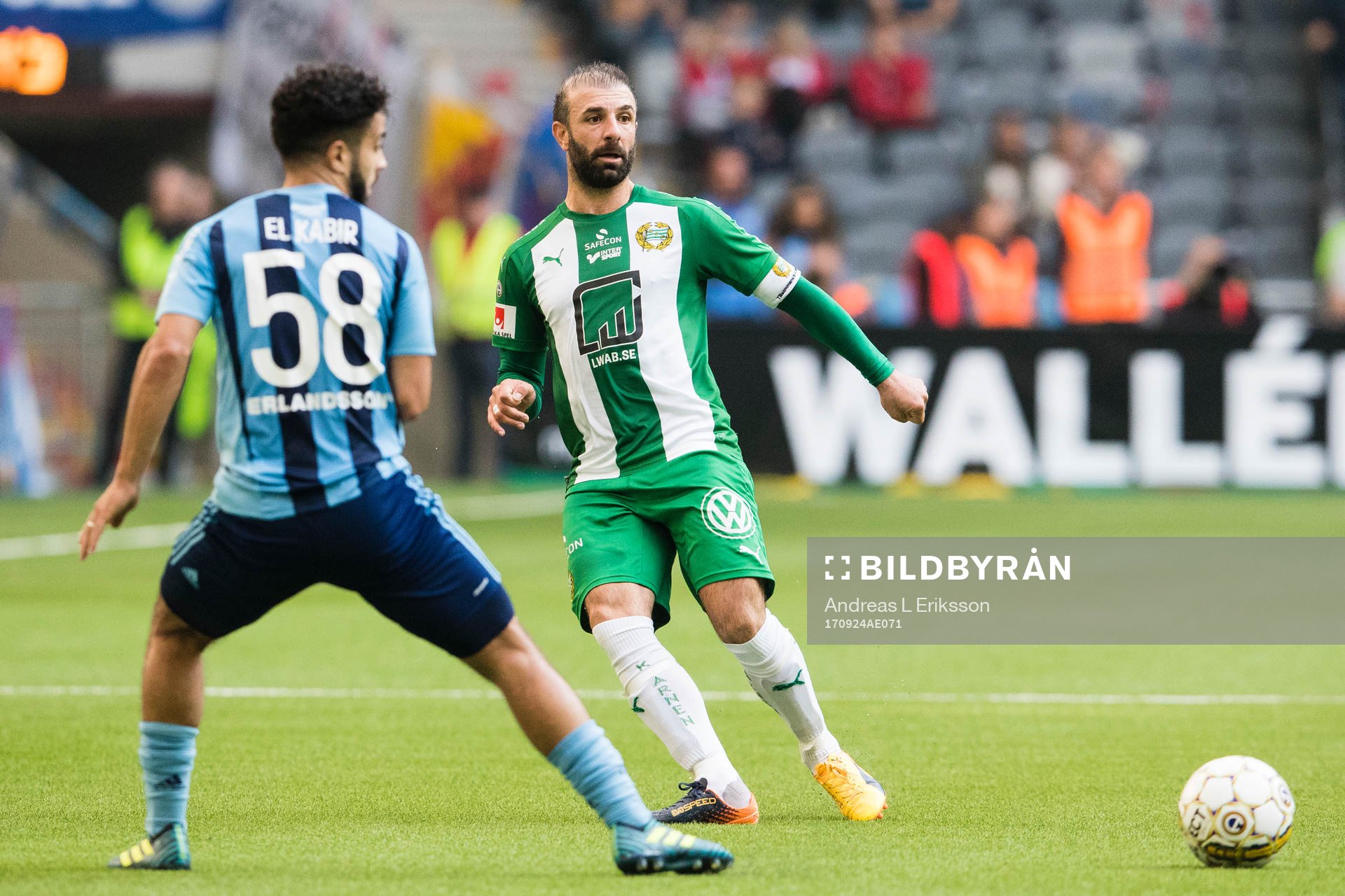 Djurgårdens Othman El Kabir och Hammarbys Kennedy