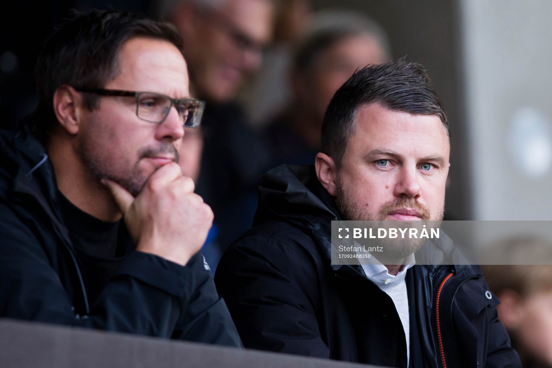 Jönköpings tränare Jimmy Thelin på läktaren