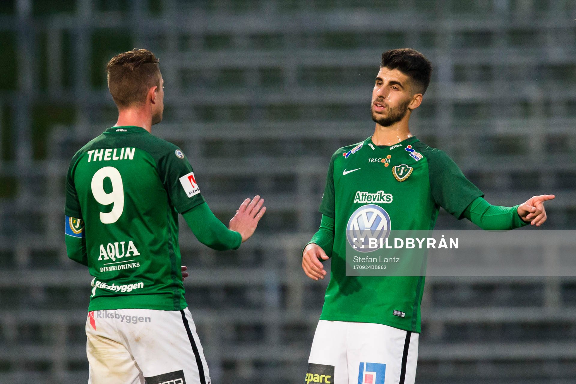 Jönköpings Tommy Thelin och Alejandro Fernandez Portillo