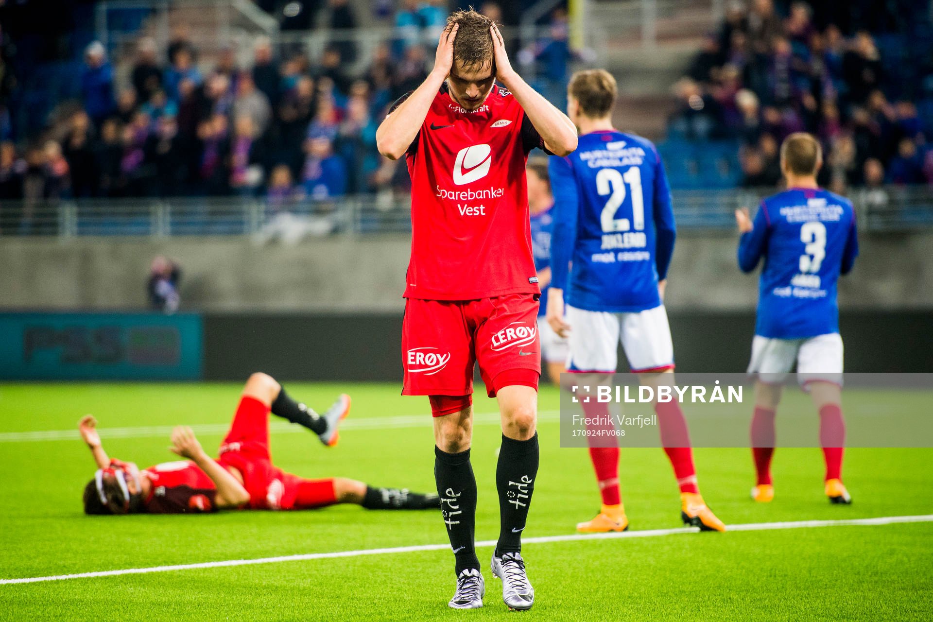 Gilli Rólantsson of Brann reacts