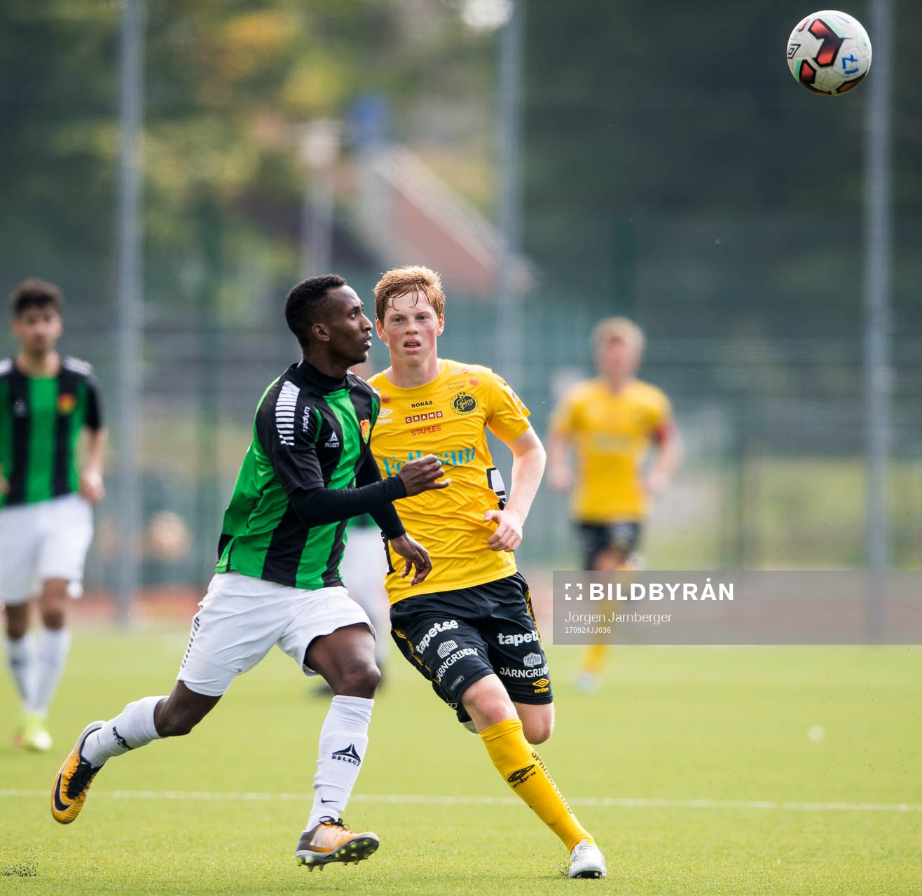 GAIS Beniam Hagelberg och Elfsborgs Jesper Sandberg