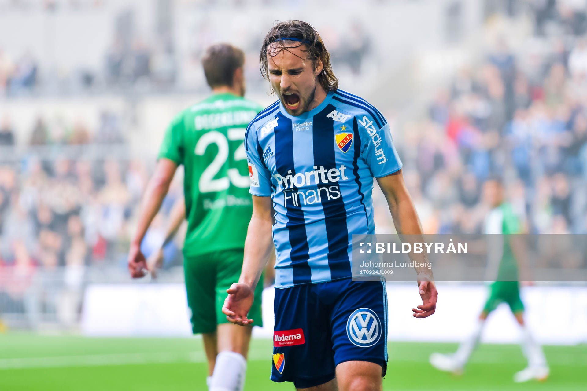 Djurgårdens Kevin Walker deppar