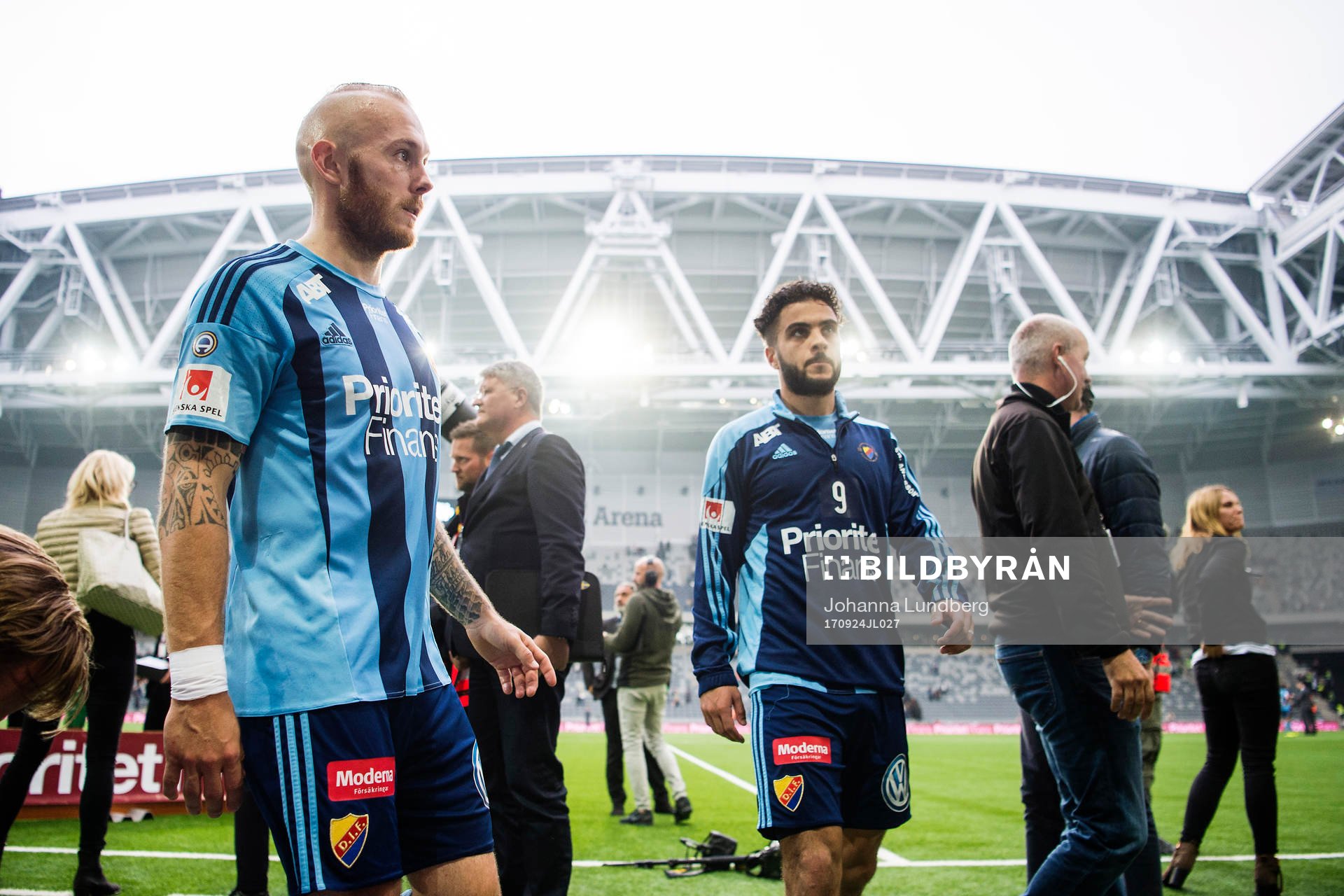 Djurgårdens Magnus Eriksson och Othman El Kabir deppar