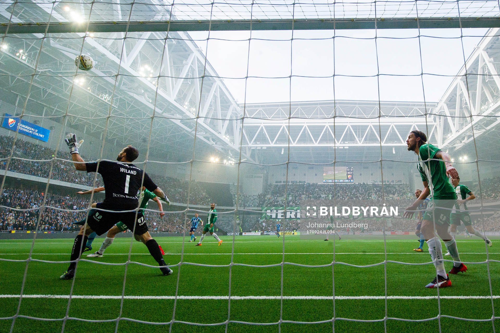 Hammarbys målvakt Johan Wiland