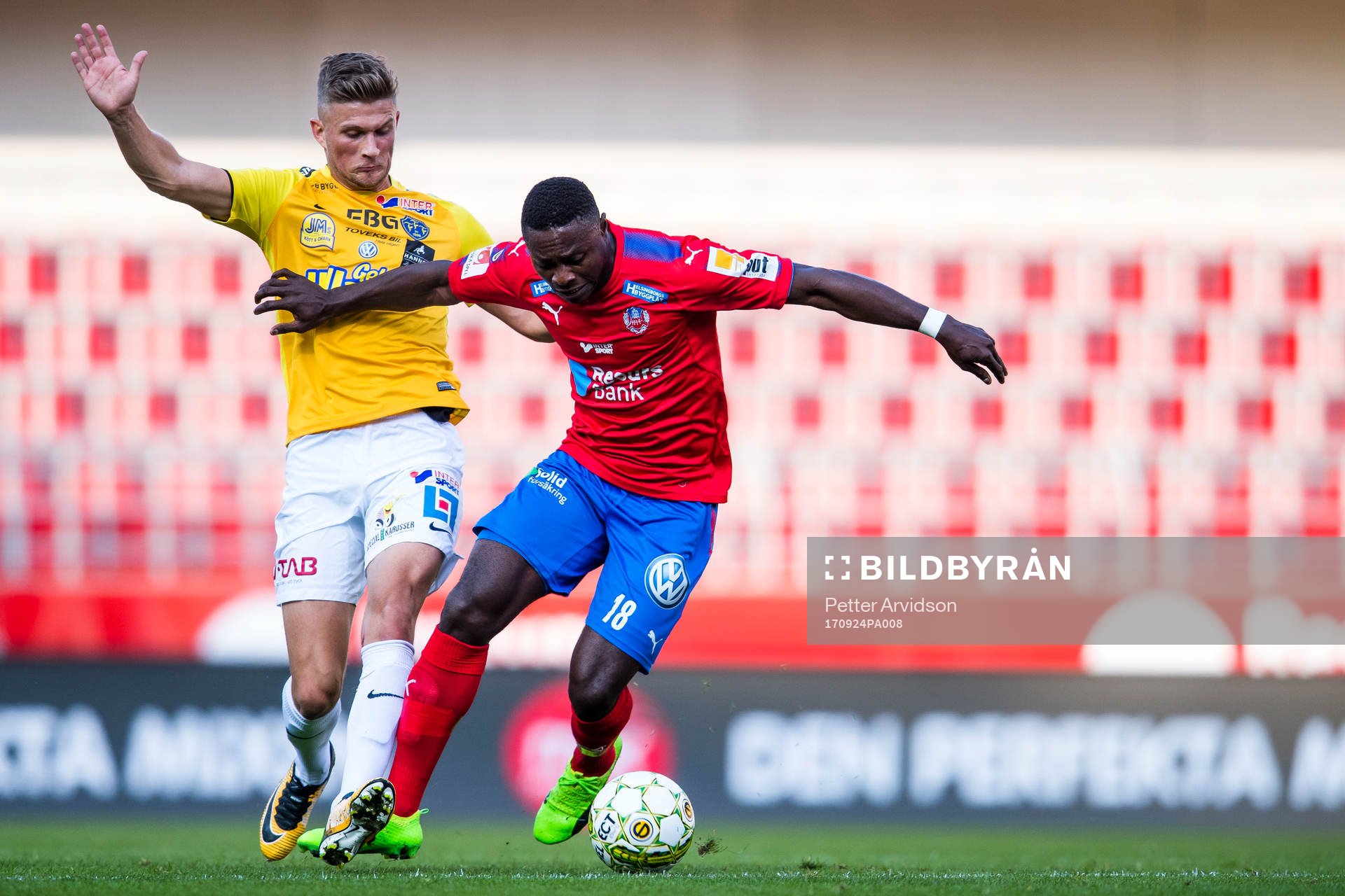 Helsingborgs Oscar Cosmo och Falkenbergs Erik Pärsson
