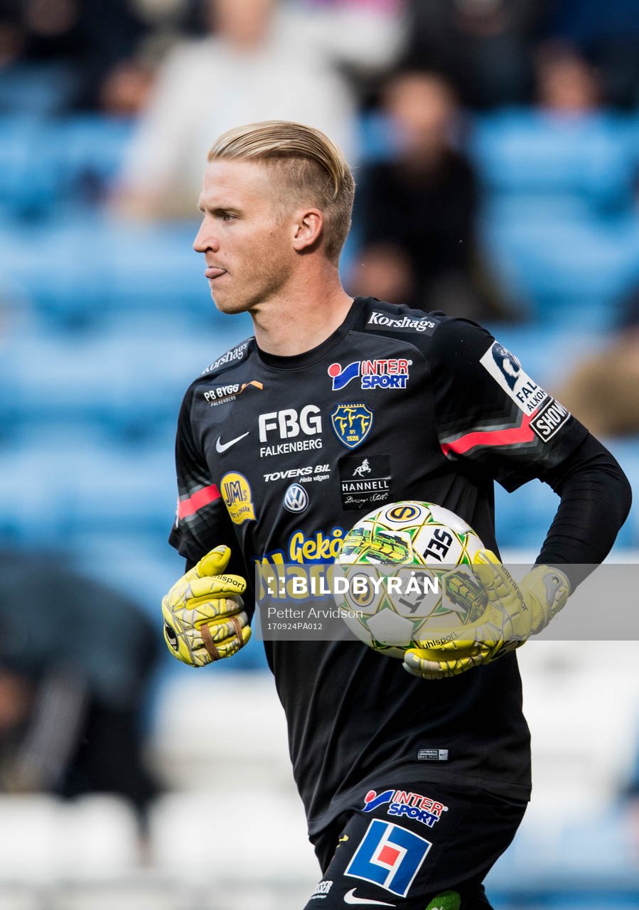 Falkenbergs målvakt Hampus Nilsson