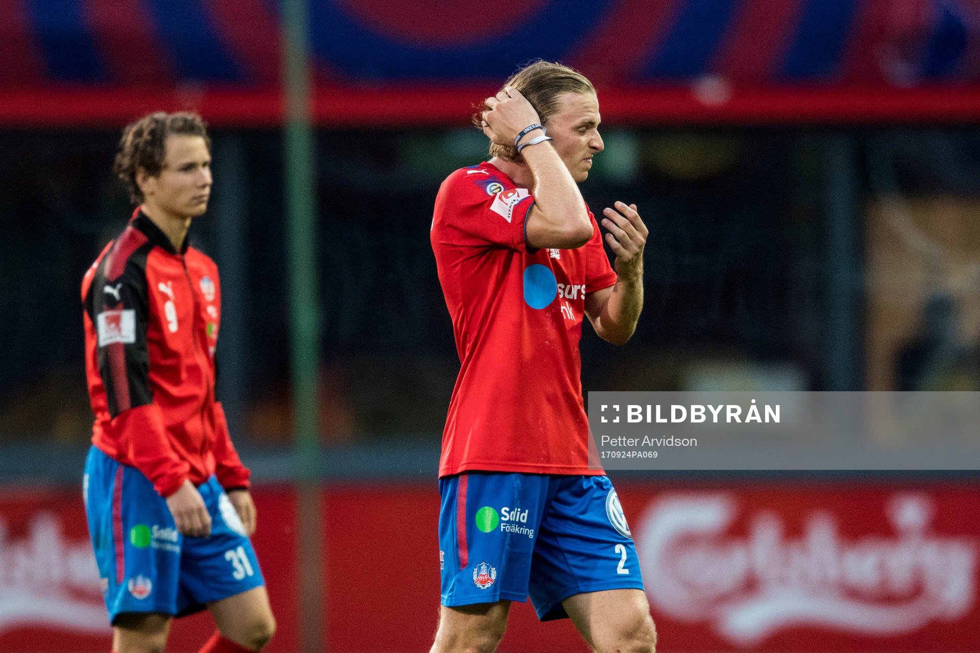 Helsingborgs Carl Johansson och Alex Timossi Andersson