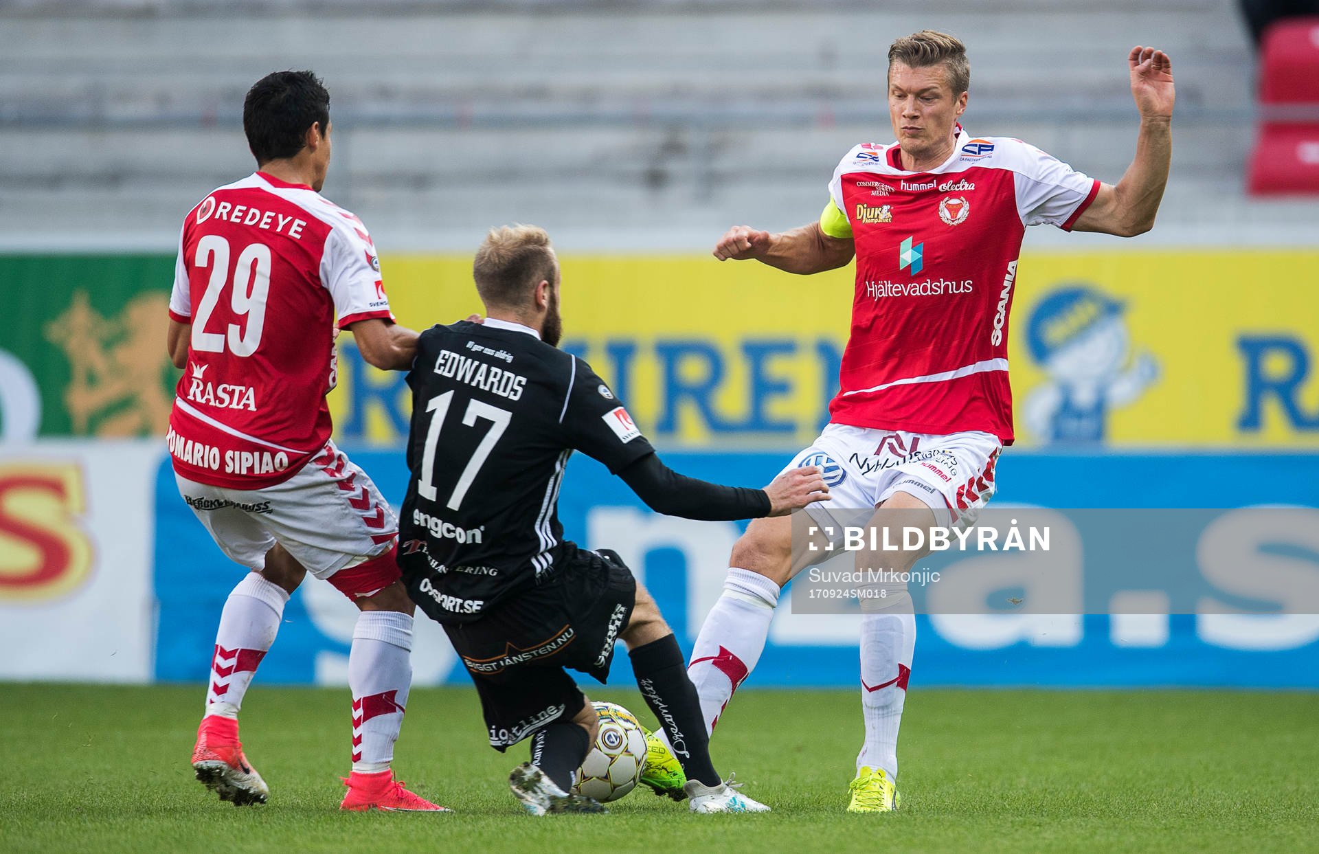 Kalmars Viktor Elm och Romário Pereira Sipião samt