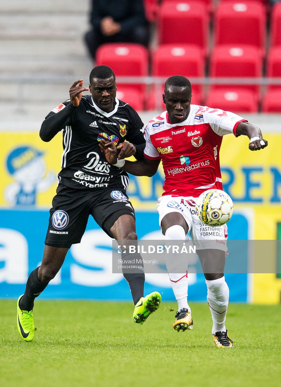 Kalmars Papa Alioune Diouf och Östersunds Ken Sema