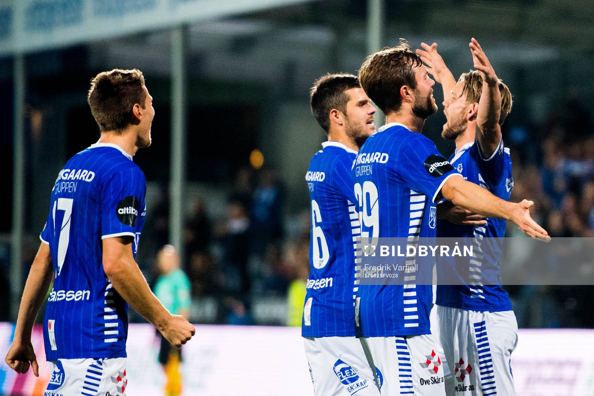 Ole Jørgen Halvorsen of Sarpsborg celebrates with his