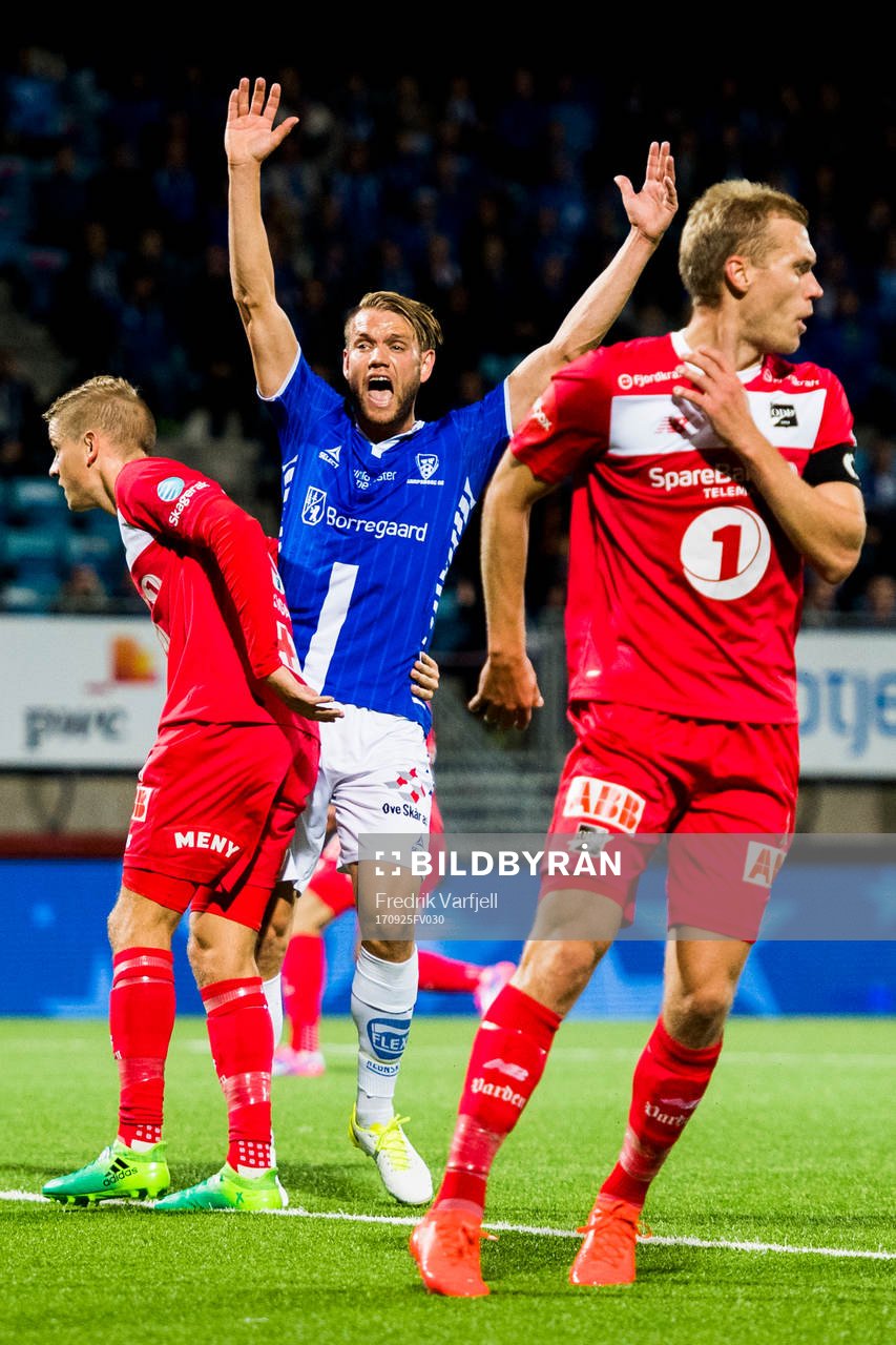 Ole Jørgen Halvorsen of Sarpsborg reacts