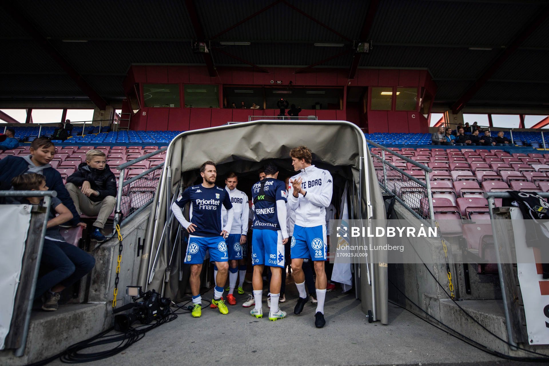 IFK Göteborgs Tobias Hysén och Thomas Rogne gör sig redo