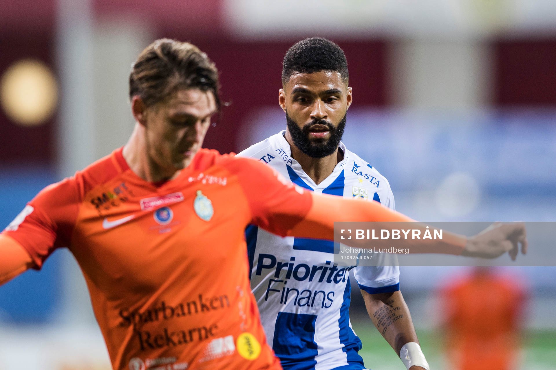 AFC Eskilstunas Andrew Fox och IFK Göteborgs Kristopher Da