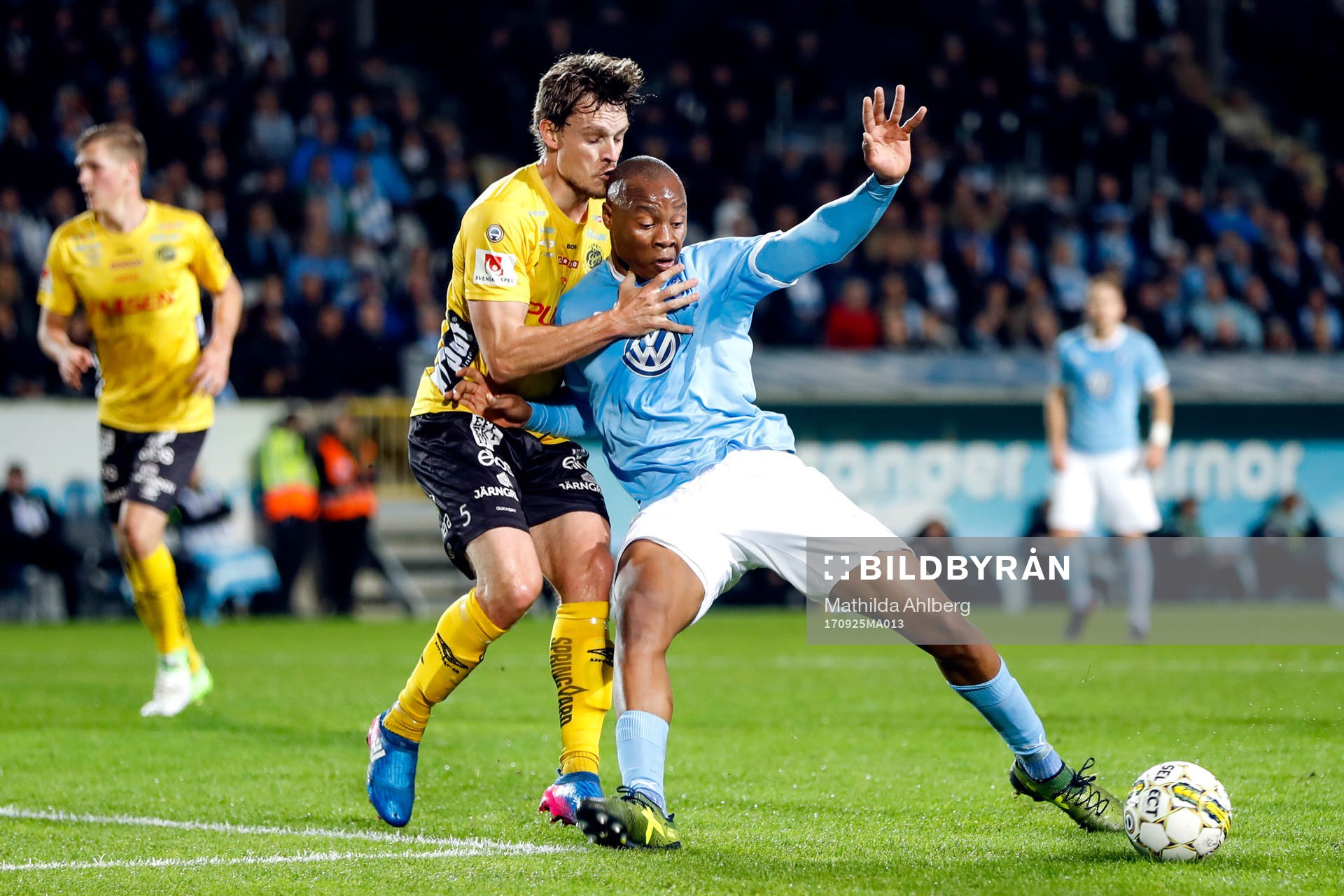 Elfsborgs Jörgen Horn och Malmö FFs Carlos Strandberg