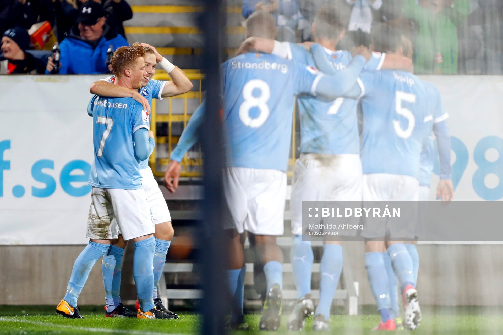 Malmö FFs Anders Christiansen och Anton Tinnerholm jublar