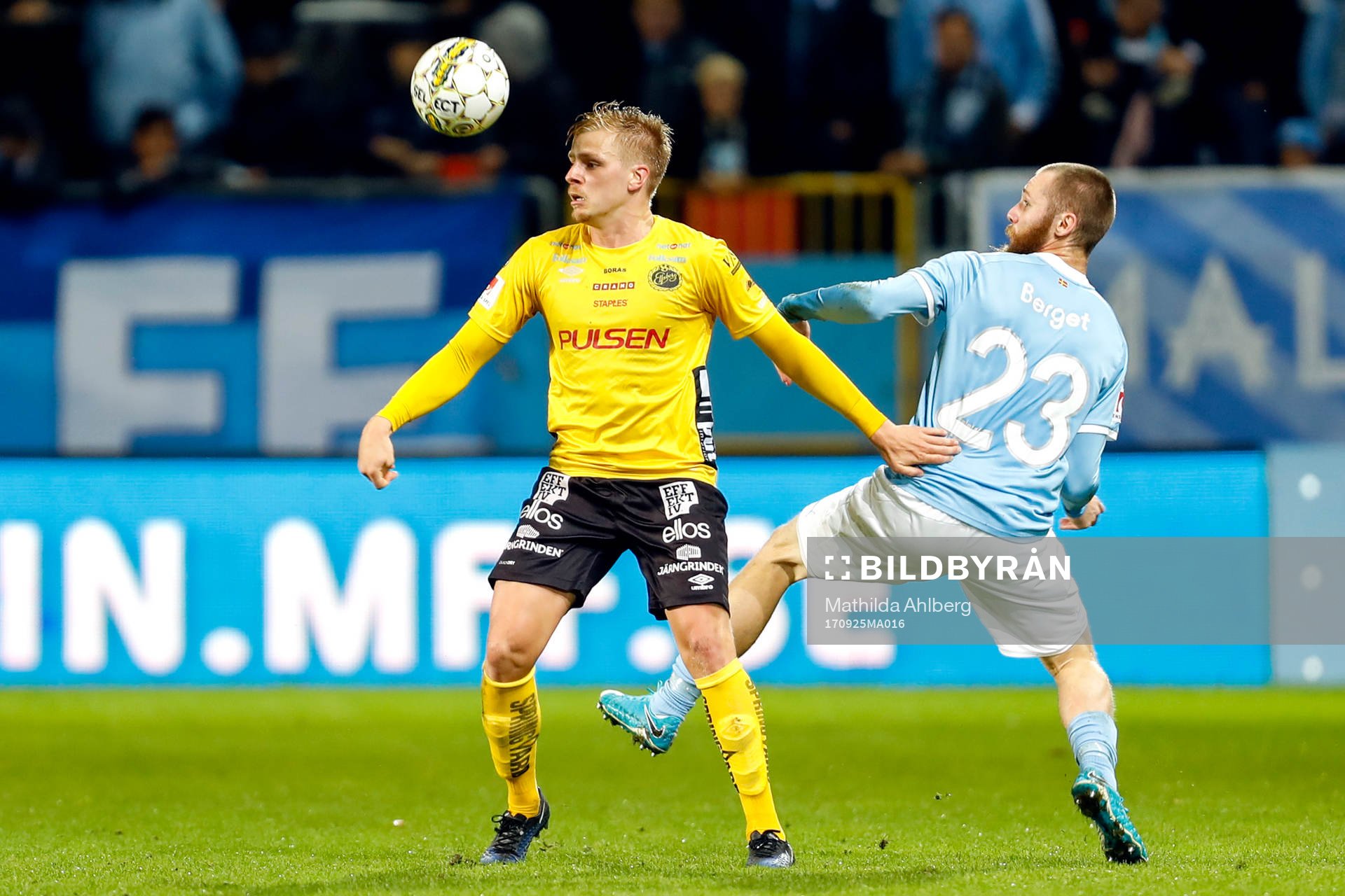 Elfsborgs Per Frick och Malmö FFs Jo Inge Berget