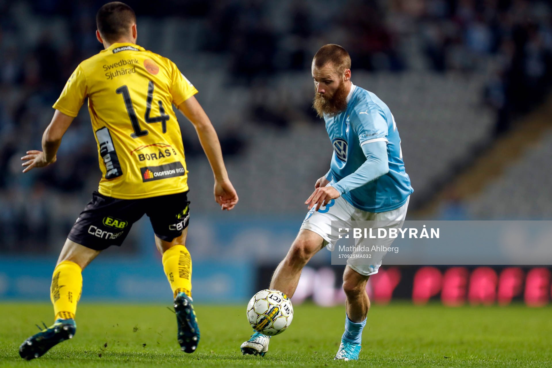 Elfsborgs Ibrahim Dresevic och Malmö FFs Jo Inge Berget