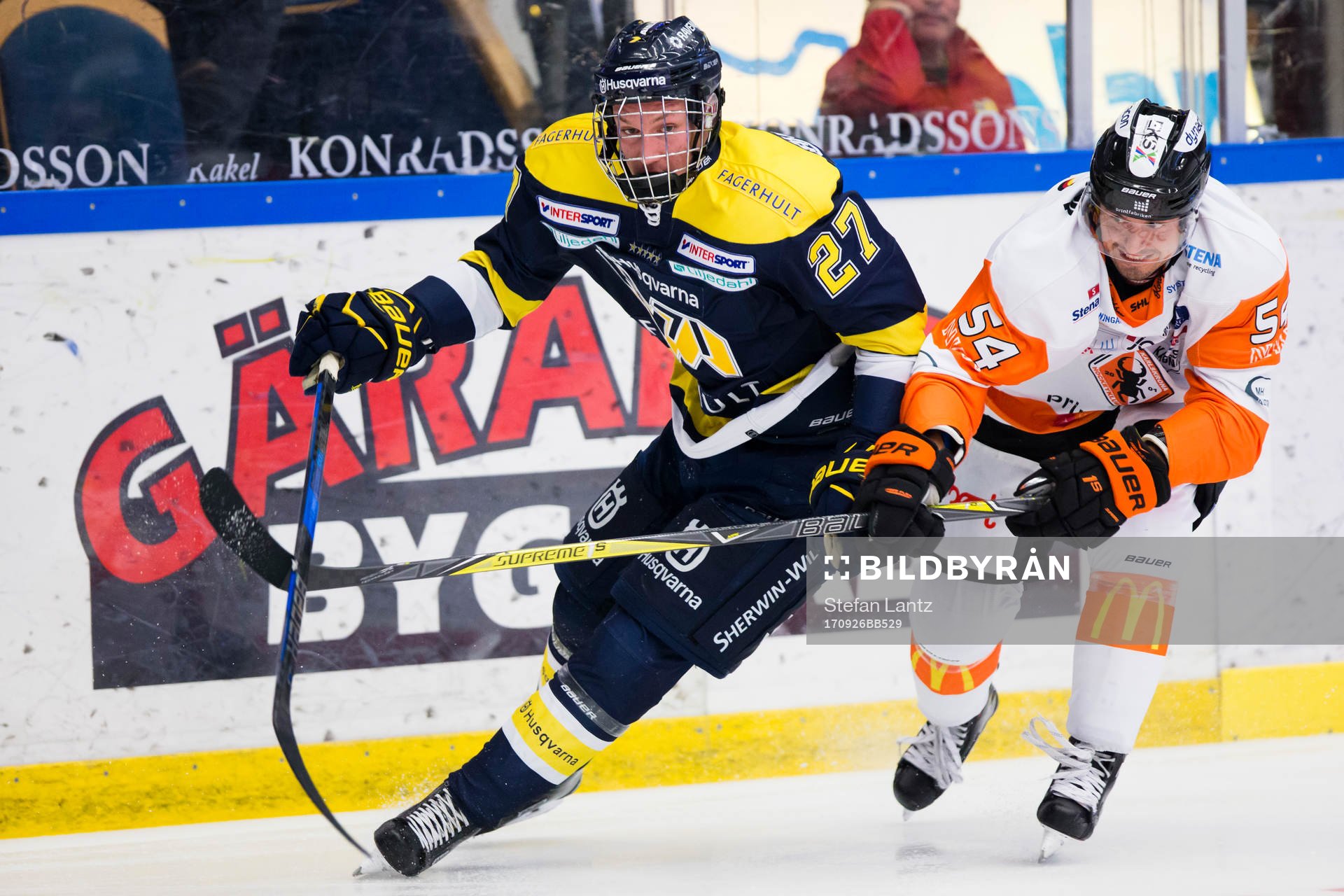 s David Gustafsson mot Karlskronas Alexander Deilert