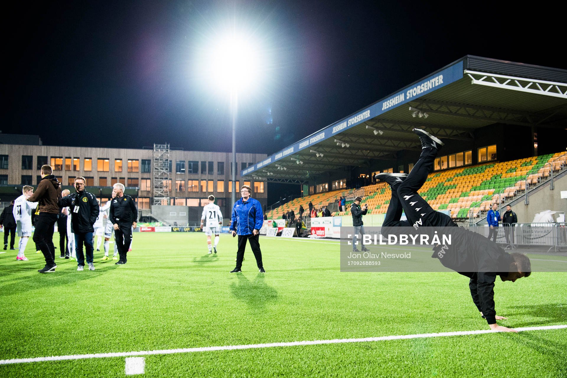 Aasmund Karl Bjørkan, head coach of Bodø/Glimt, celebrates