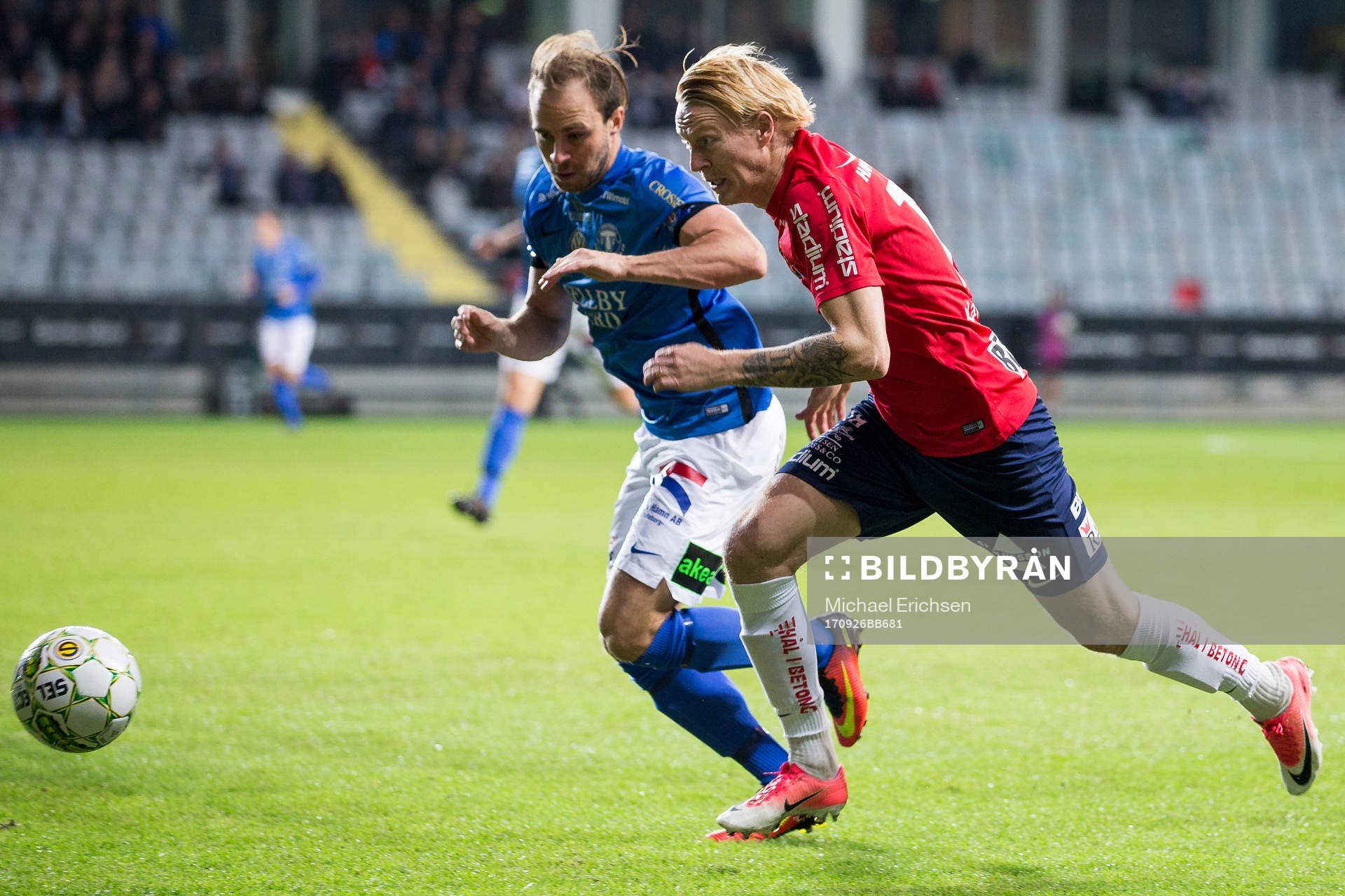 Trelleborgs Robin Jacobsson mot Örgrytes Jacob Ericsson