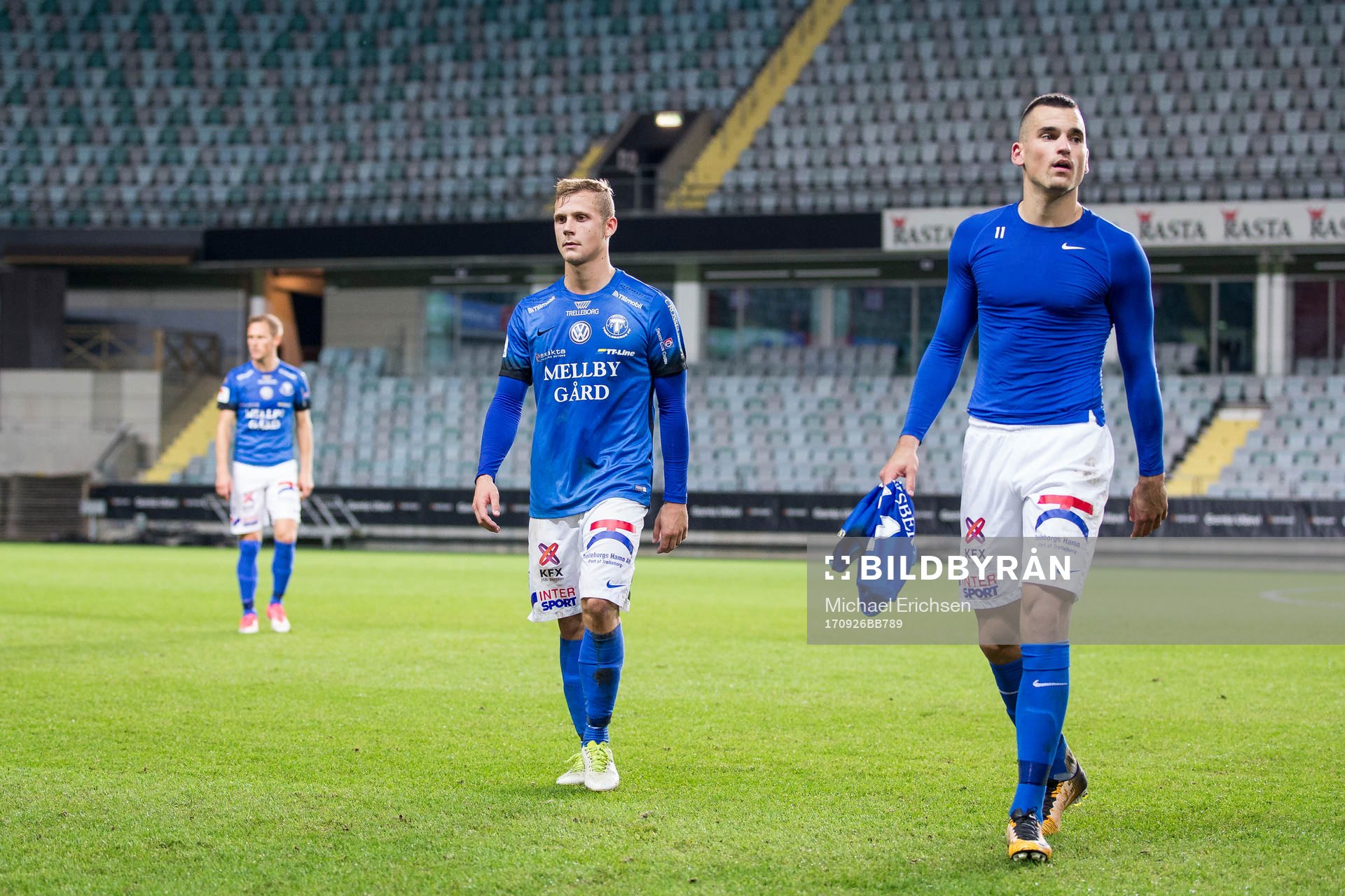 Trelleborgs Dino Islamovic t.h. deppar