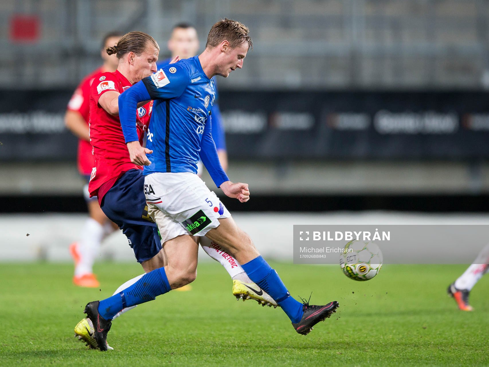 Örgrytes Sebastian Carlsén mot Trelleborgs Anton Tideman