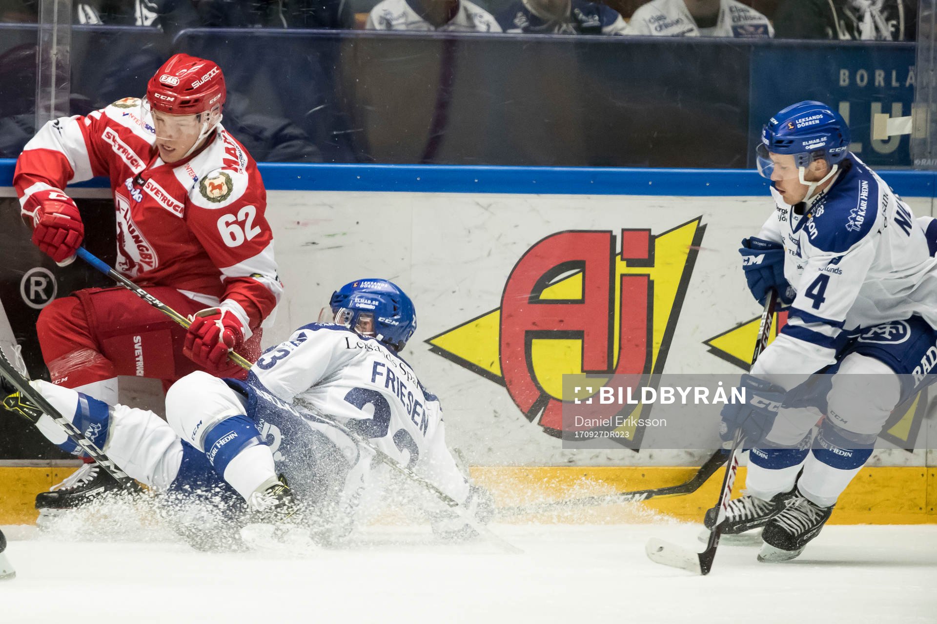 Leksands Alex Friesen faller