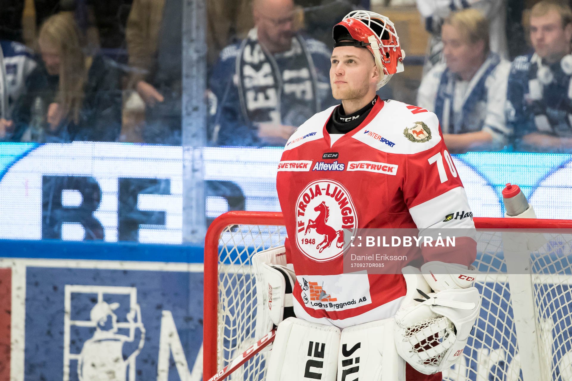 Troja/Ljungby Trojas målvakt Robin Johansson  i