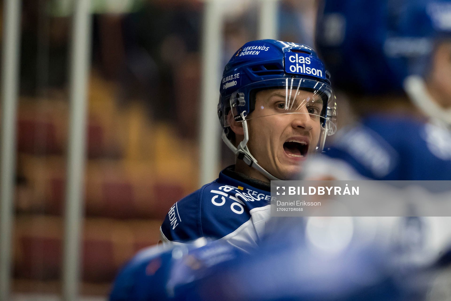 Leksands Martin Karlsson  i ishockeymatchen i