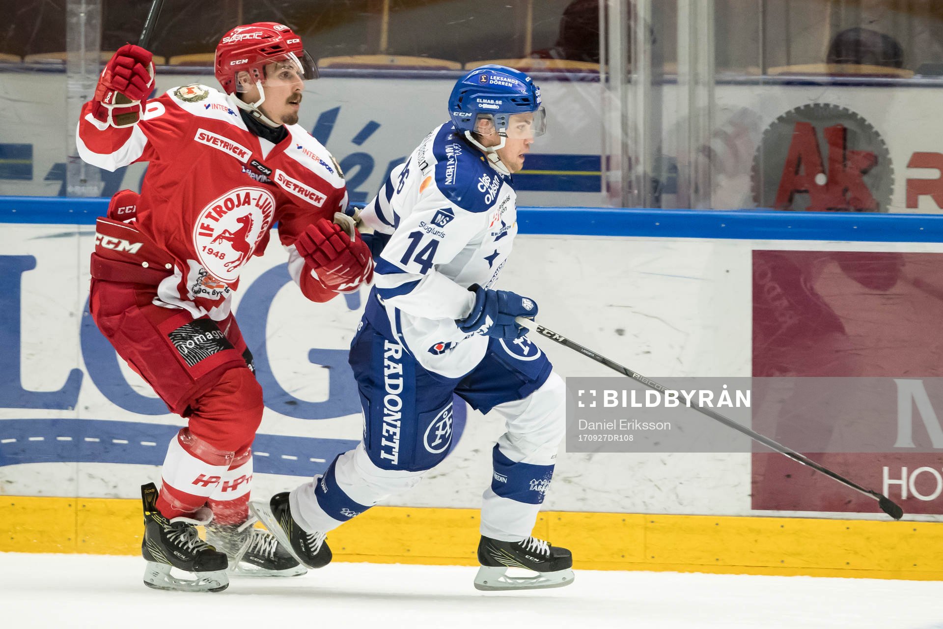 Troja/Ljungby Trojas Jens Holmström och Leksands Oskar