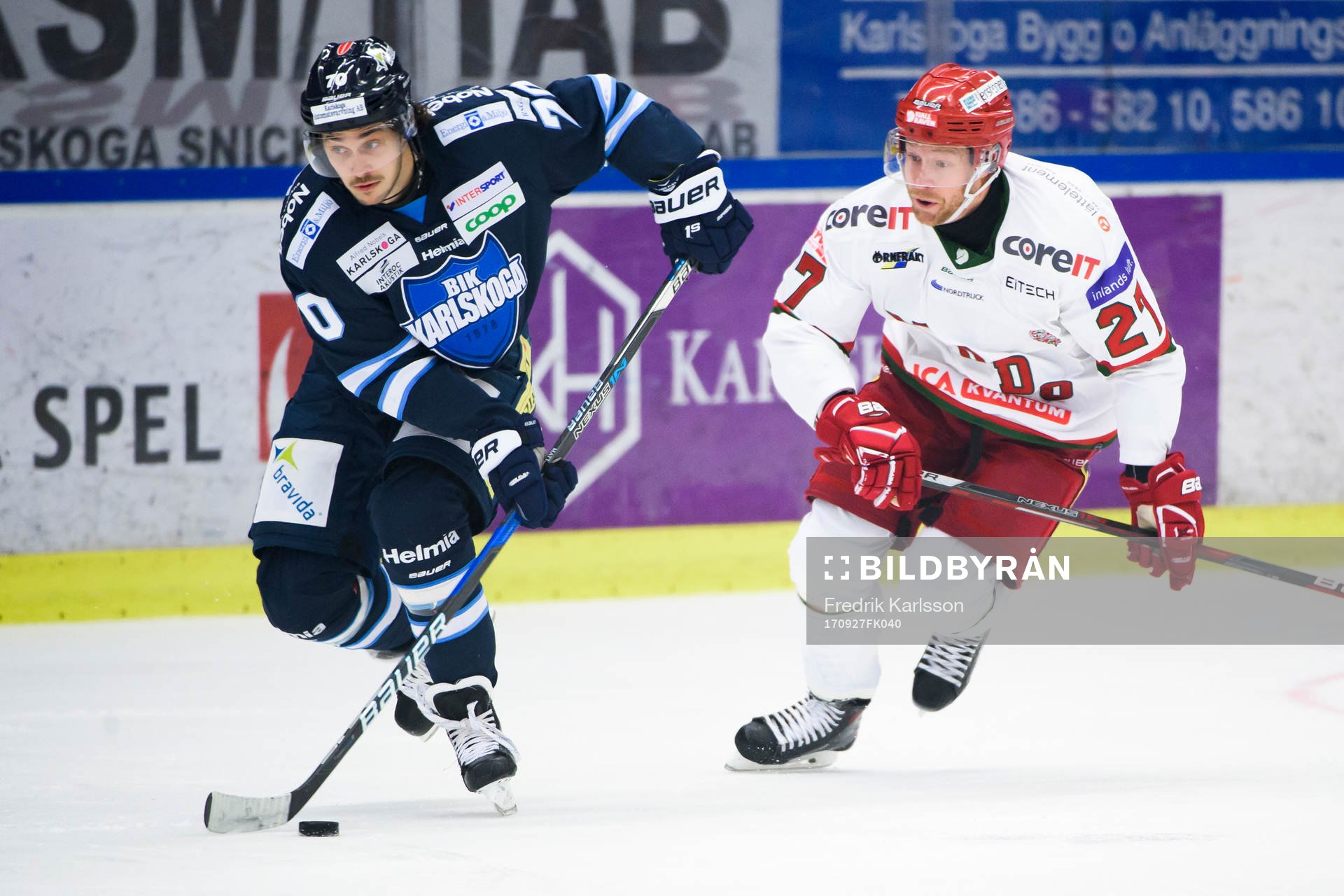 Karlskogas Simon Mattsson och Modos Martin Röymark