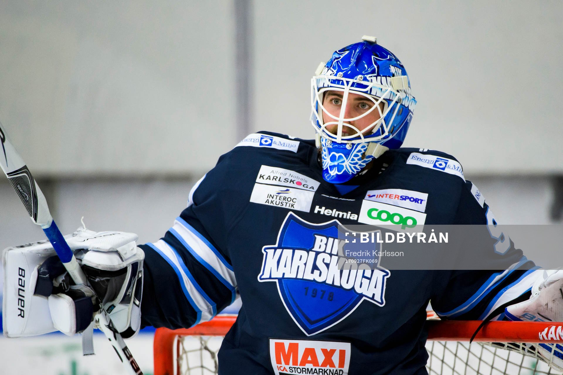 Karlskogas målvakt Shane Owen deppar
