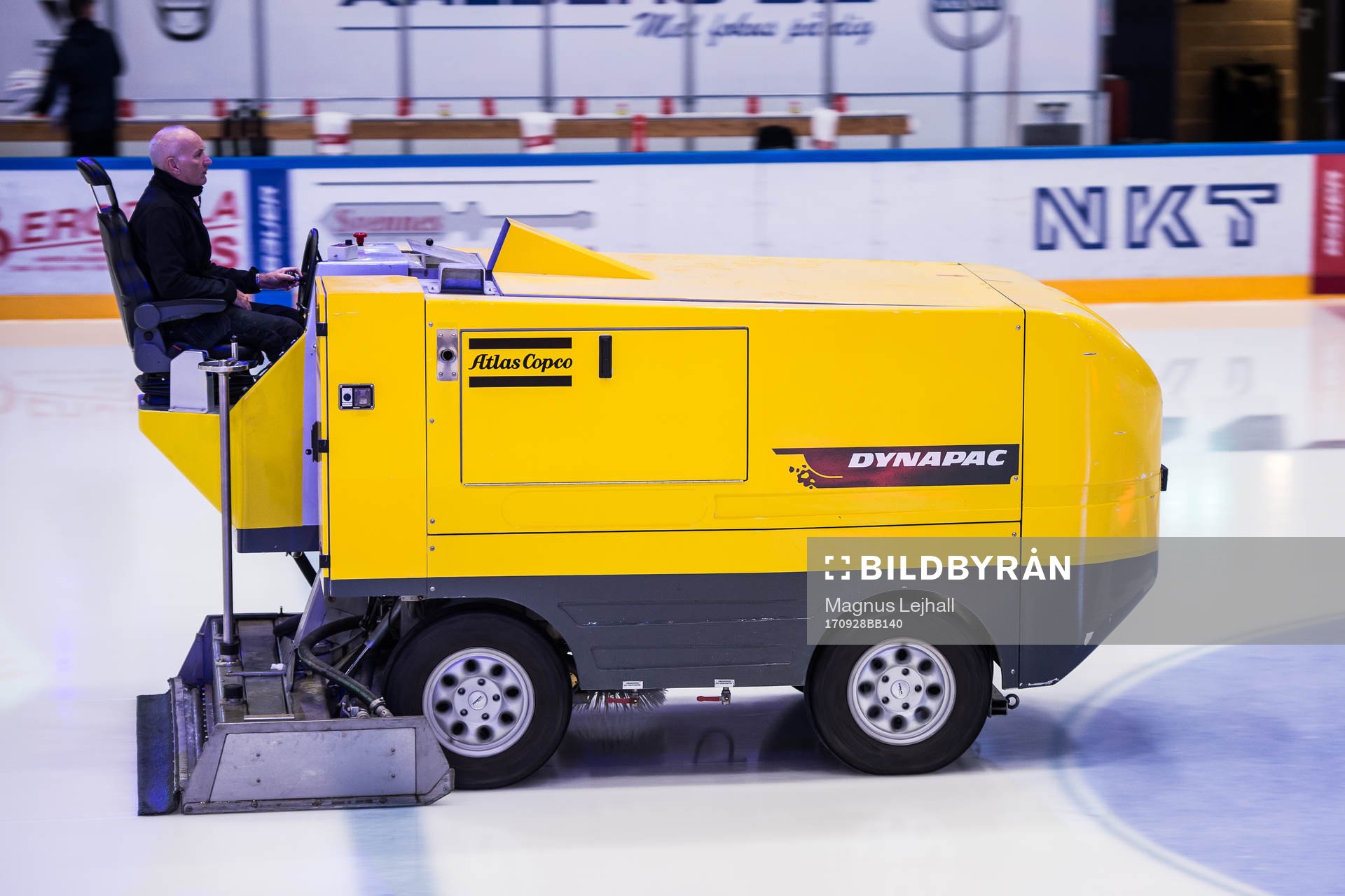 NKT arena, ismaskin, invändigt innan ishockeymatchen i SHL
