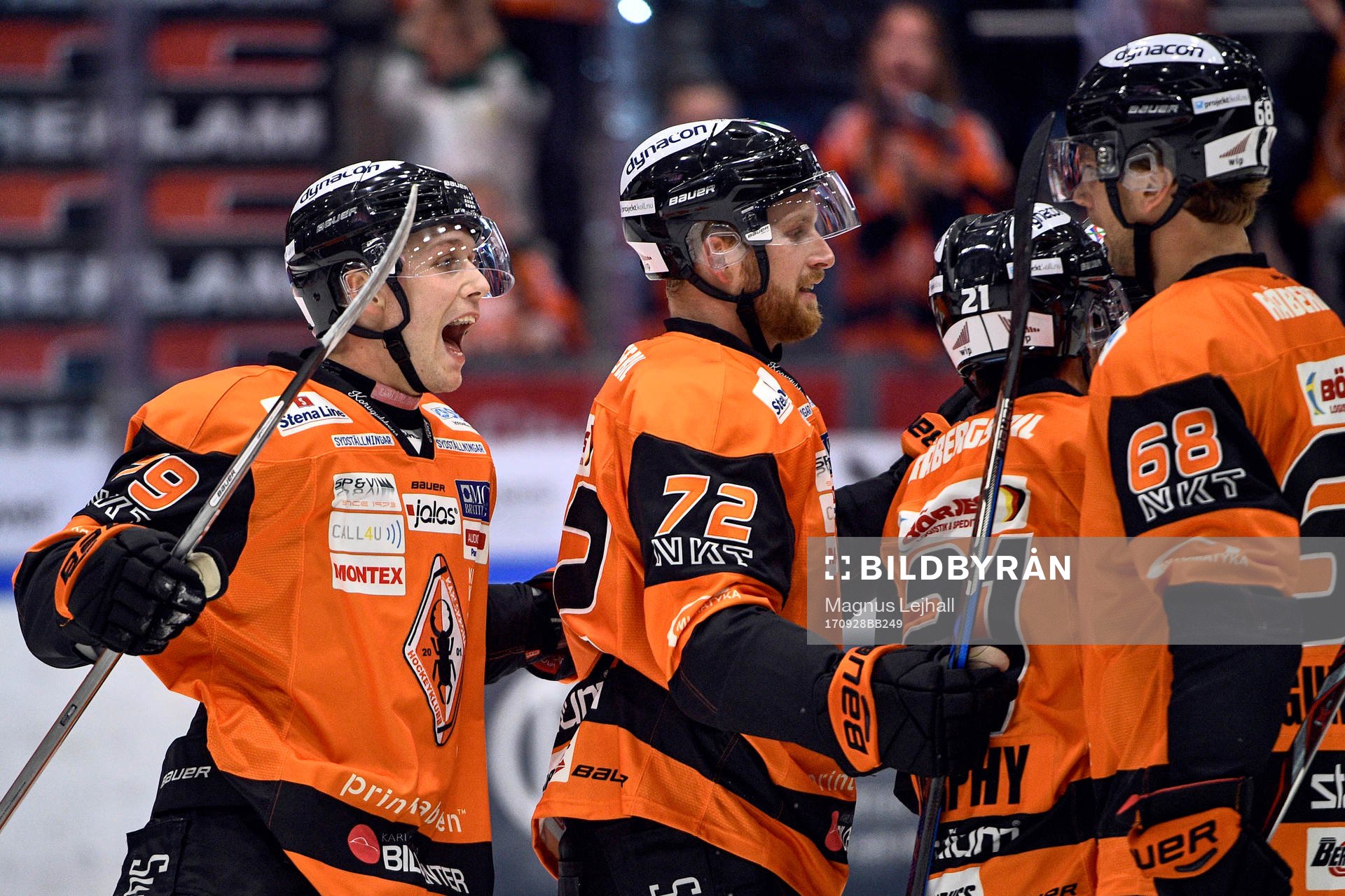 Karlskronas Emil Lundberg, Joachim Rohdin, Cory Murphy och