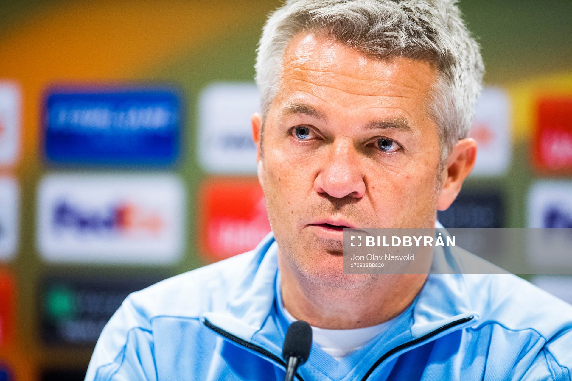 Kåre Ingebrigtsen, head coach of Rosenborg, during a press conference after the UEFA Europa League match between Rosenborg and FK Vardar Skopje on September 28, 2017 in Trondheim.
