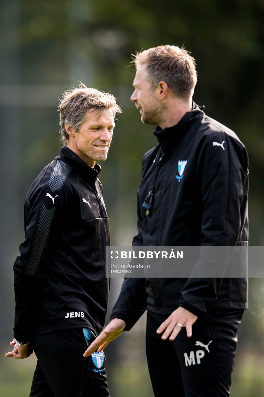 Assisterande tränare Jens Fjellström och tränare Magnus