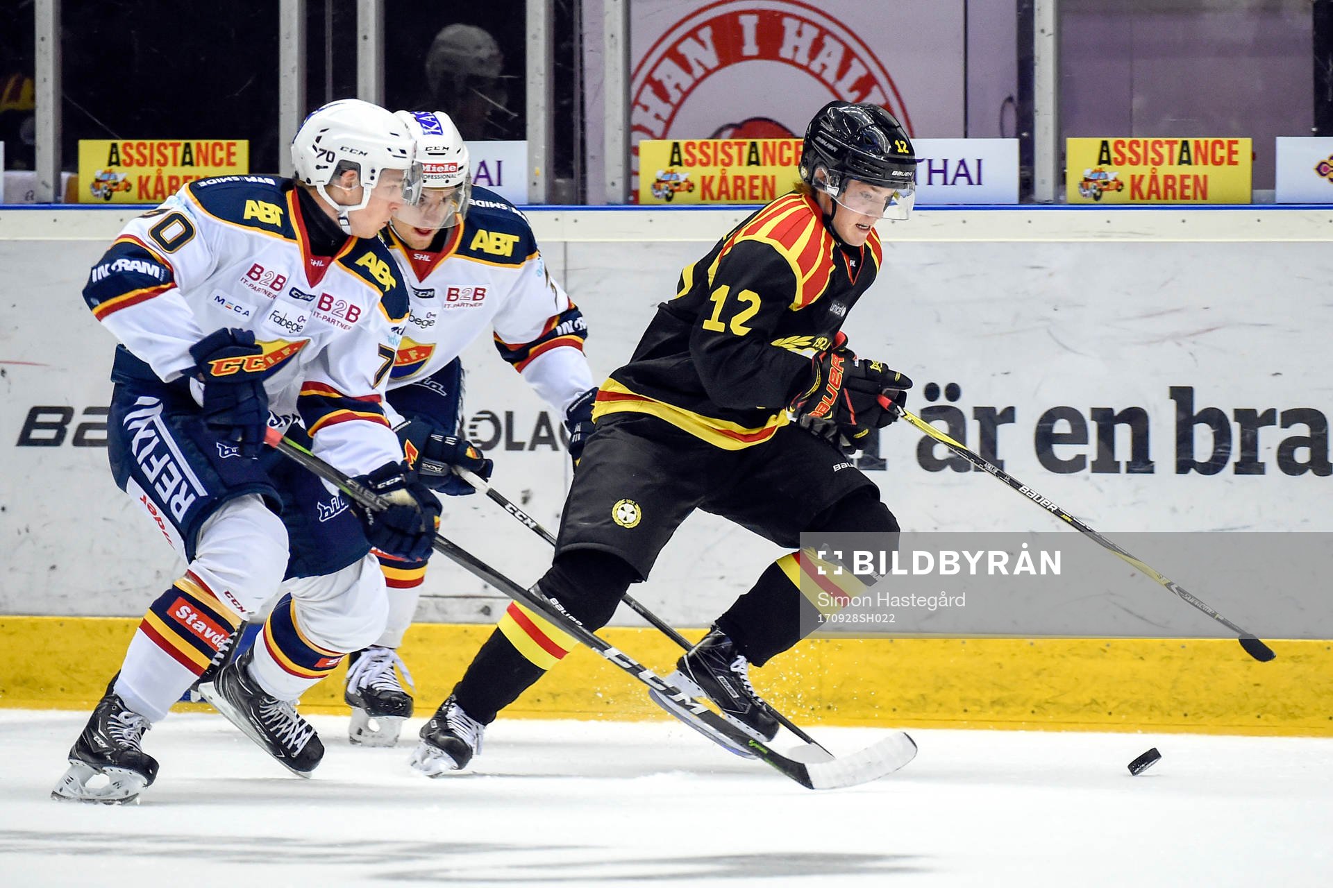 Brynäs Samuel Asklöf och Djurgårdens Marcus Davidsson