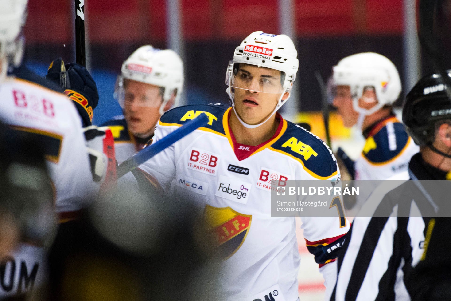 Djurgårdens Rene Bourque jublar