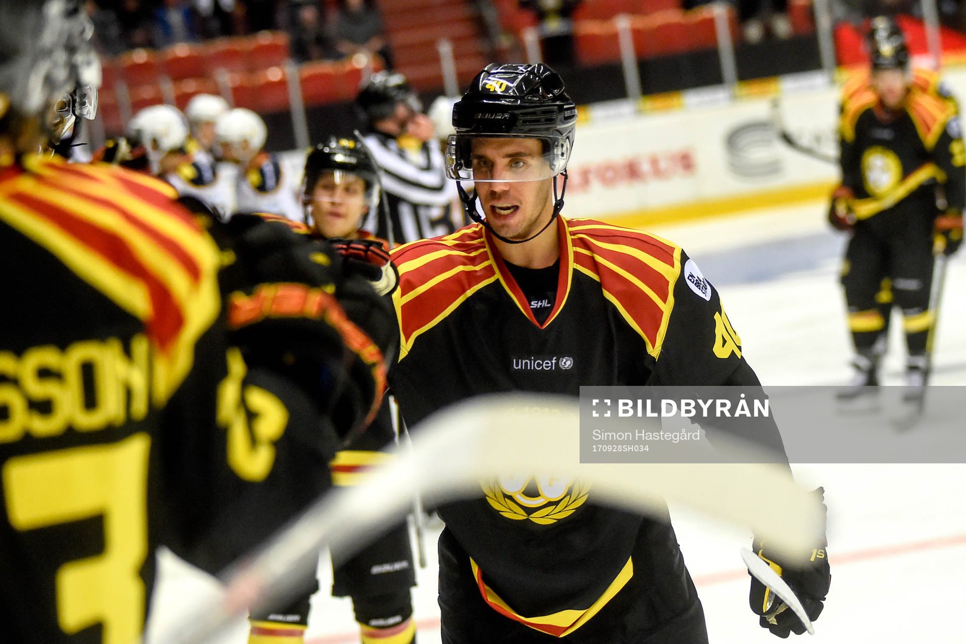 Brynäs Jesper Jensen jublar