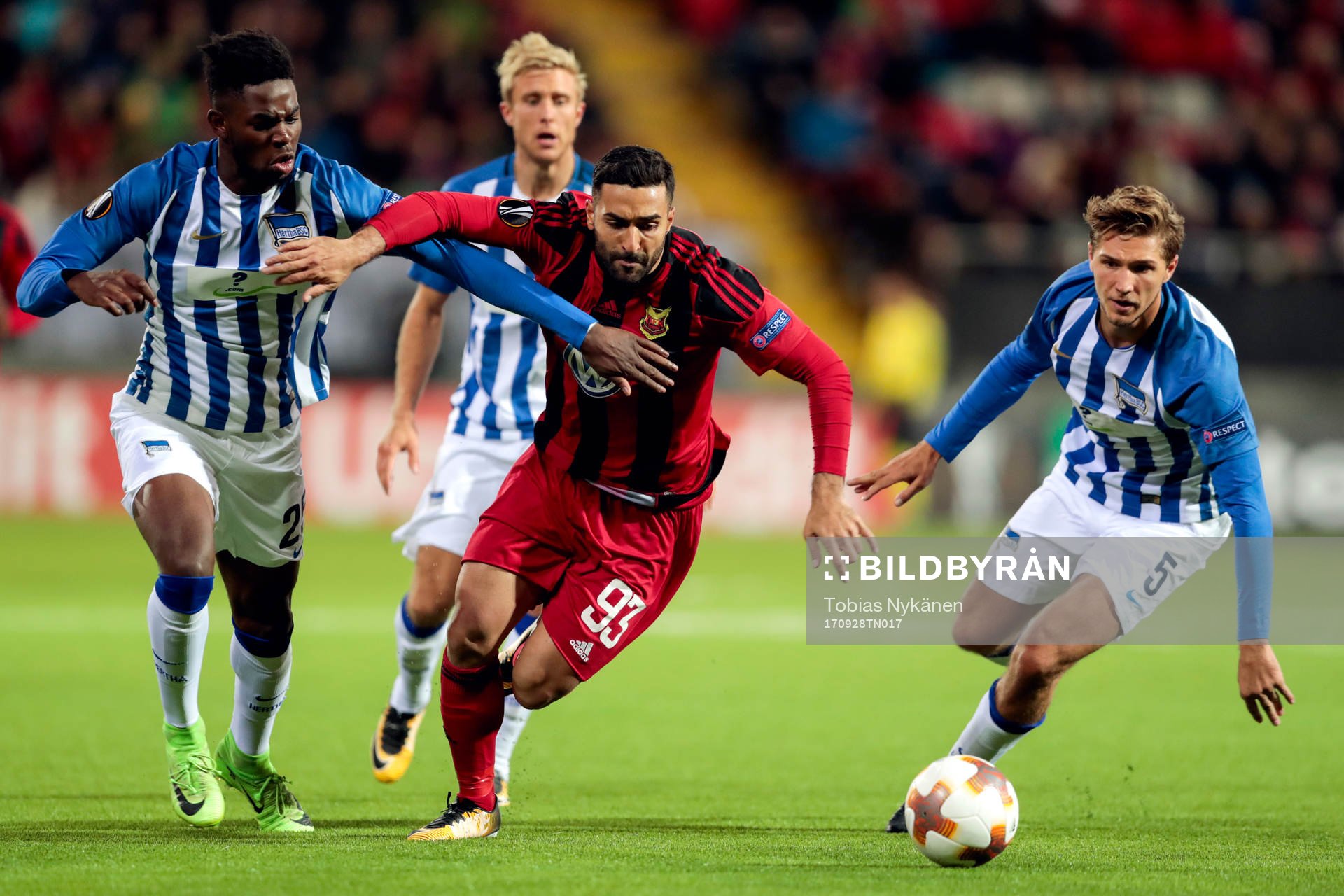 Östersunds Saman Ghoddos och Hertha Berlins Jordan
