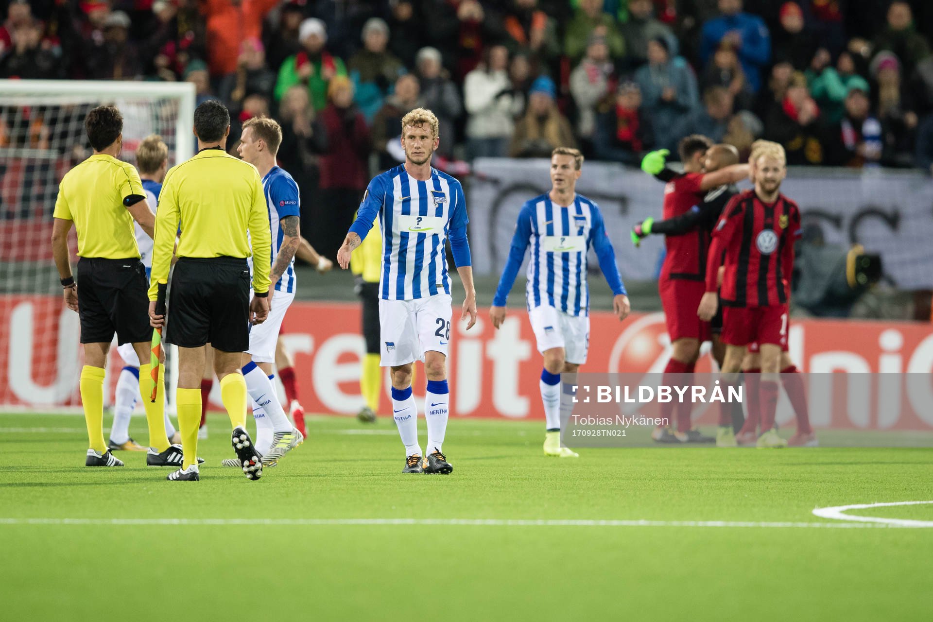 Hertha Berlin’s Ondrej Duda Fabian Lustenberger Niklas